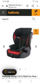 halfords essentials group 1 isofix child car seat